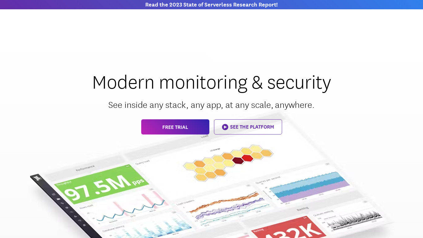 Datadog Landing page