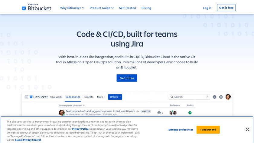 BitBucket Landing Page