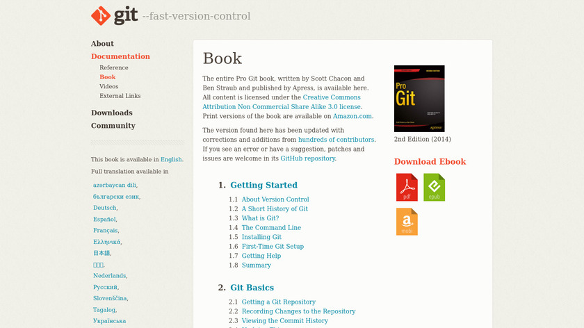 Pro Git Landing Page
