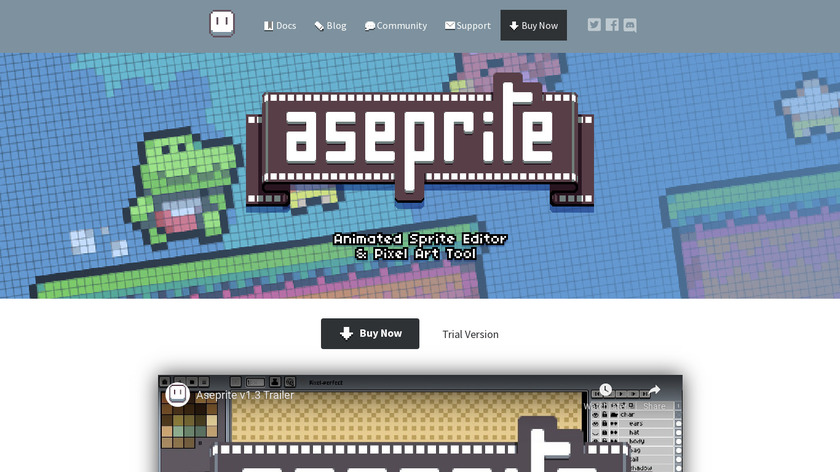 Aseprite Landing Page