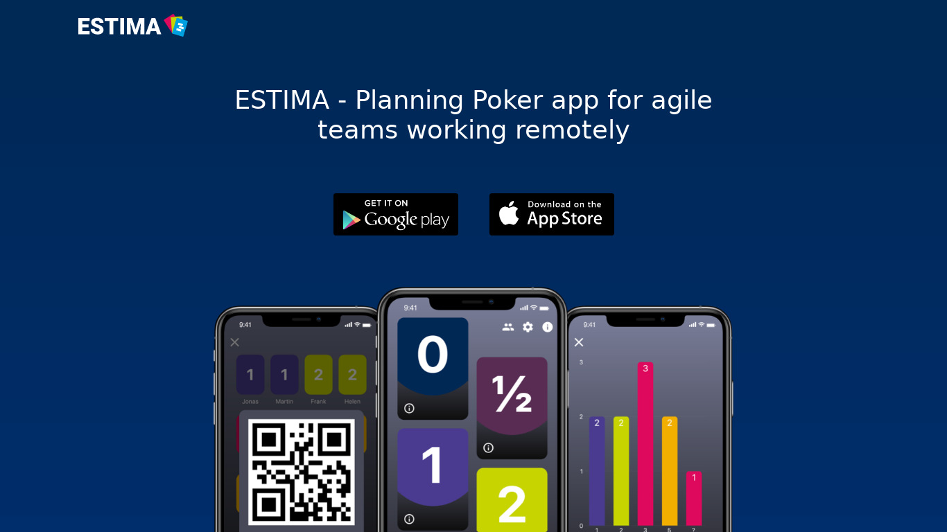 ESTIMA Landing page