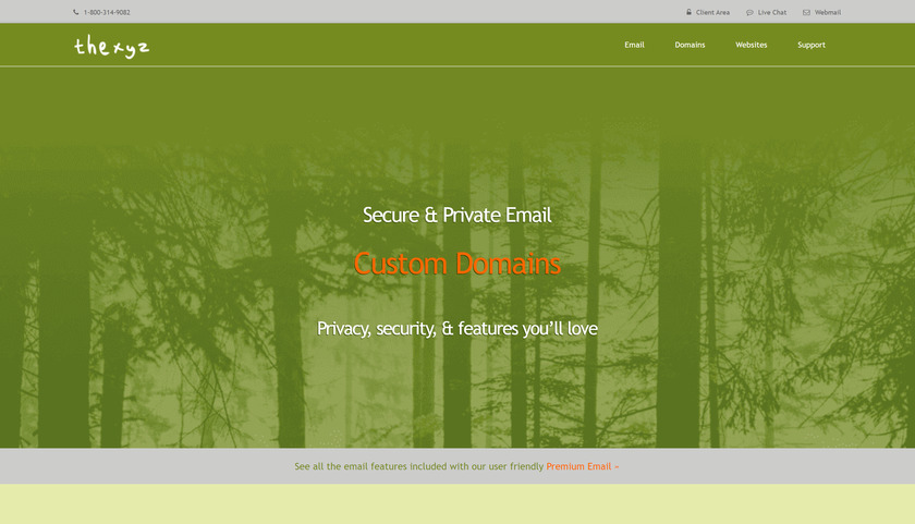 Thexyz Landing Page