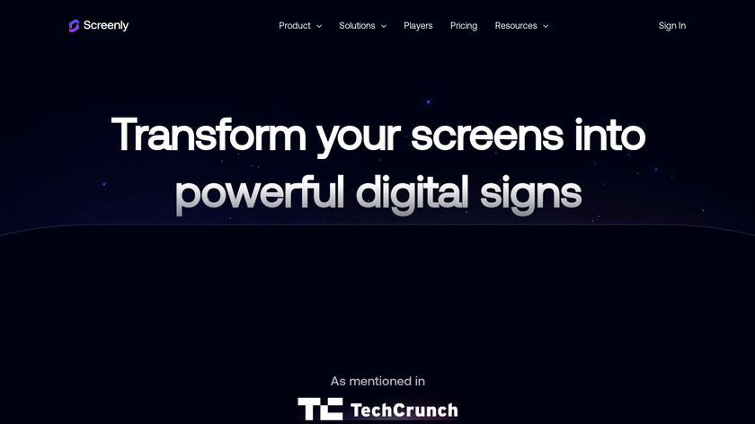 Screenly Pro Landing Page