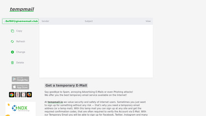 Tempmail.io image
