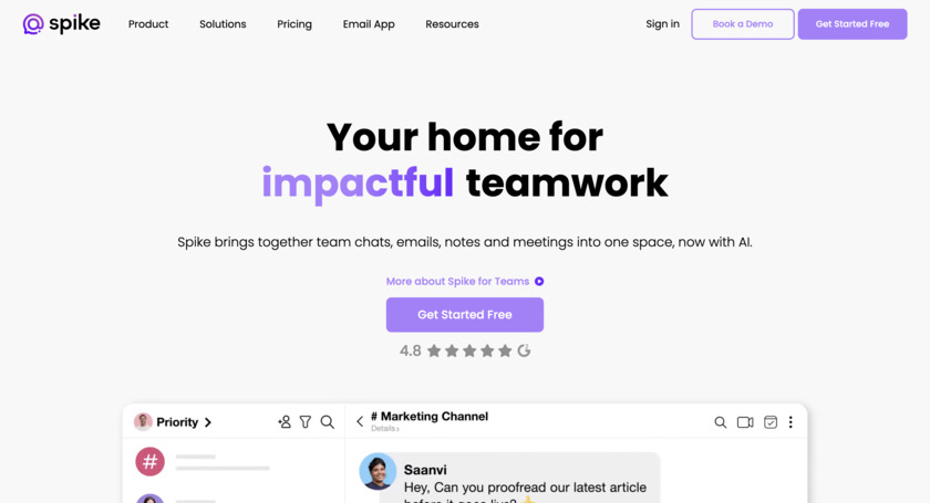 Spike Landing Page