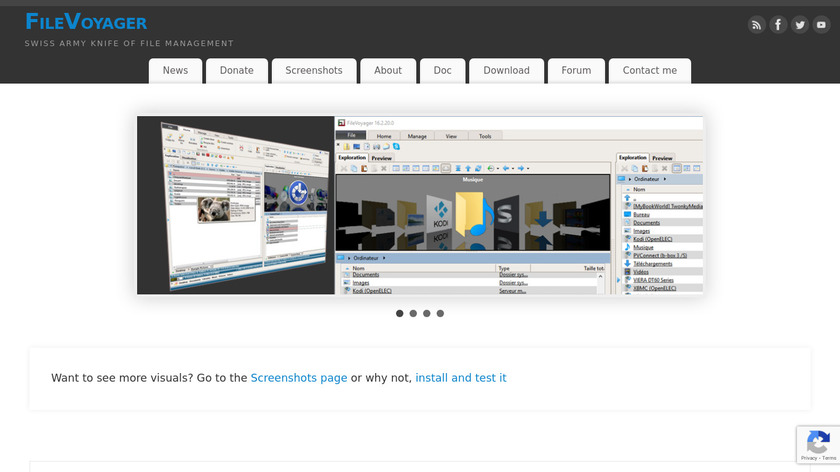 FileVoyager Landing Page