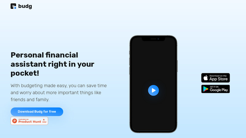 Budg Landing Page