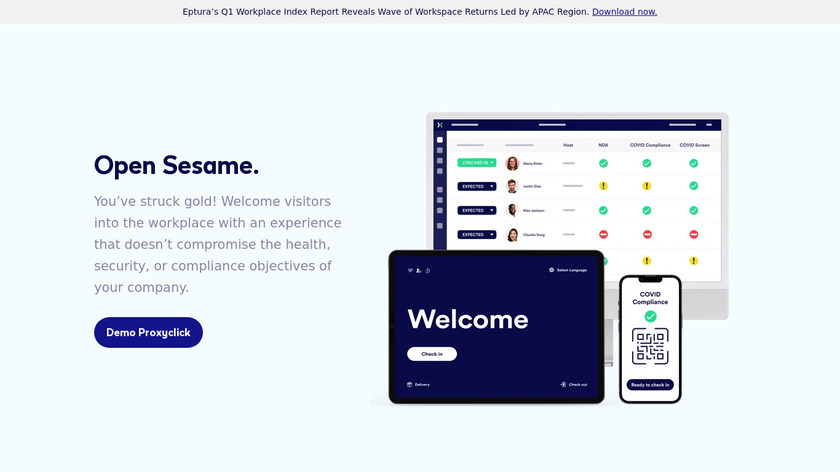 Proxyclick Landing Page Proxyclick Landing Page