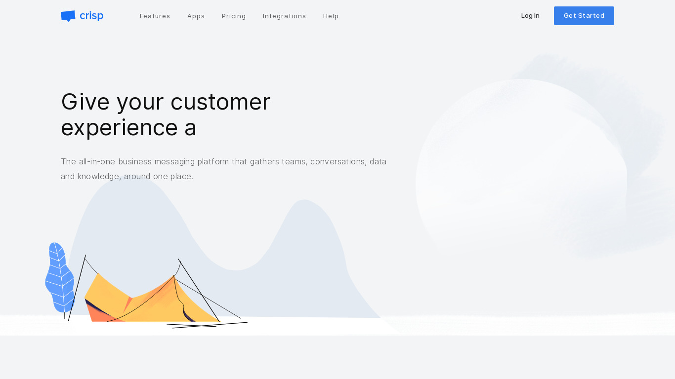 Crisp Chat Landing page