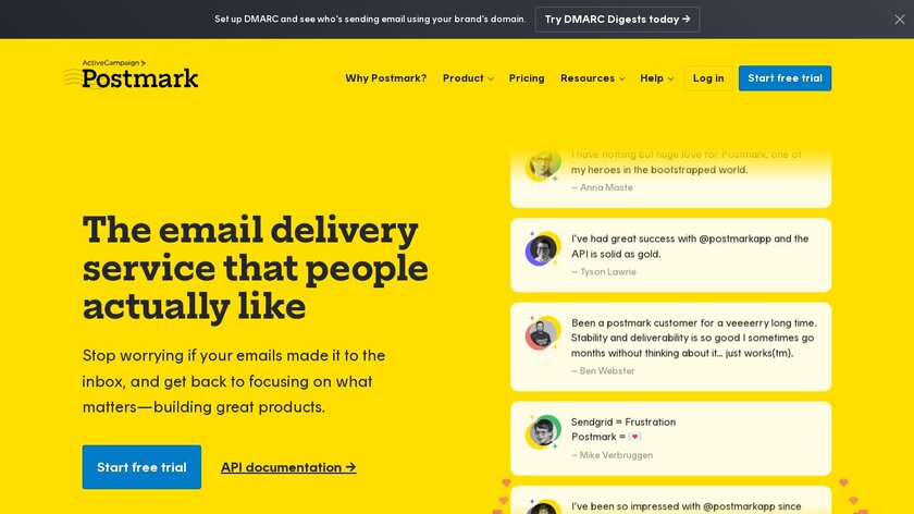 Postmark Landing Page