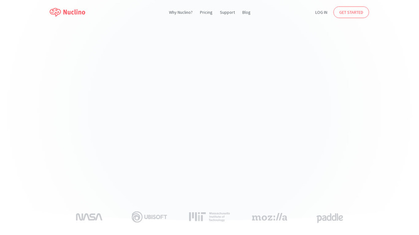 Nuclino Landing Page