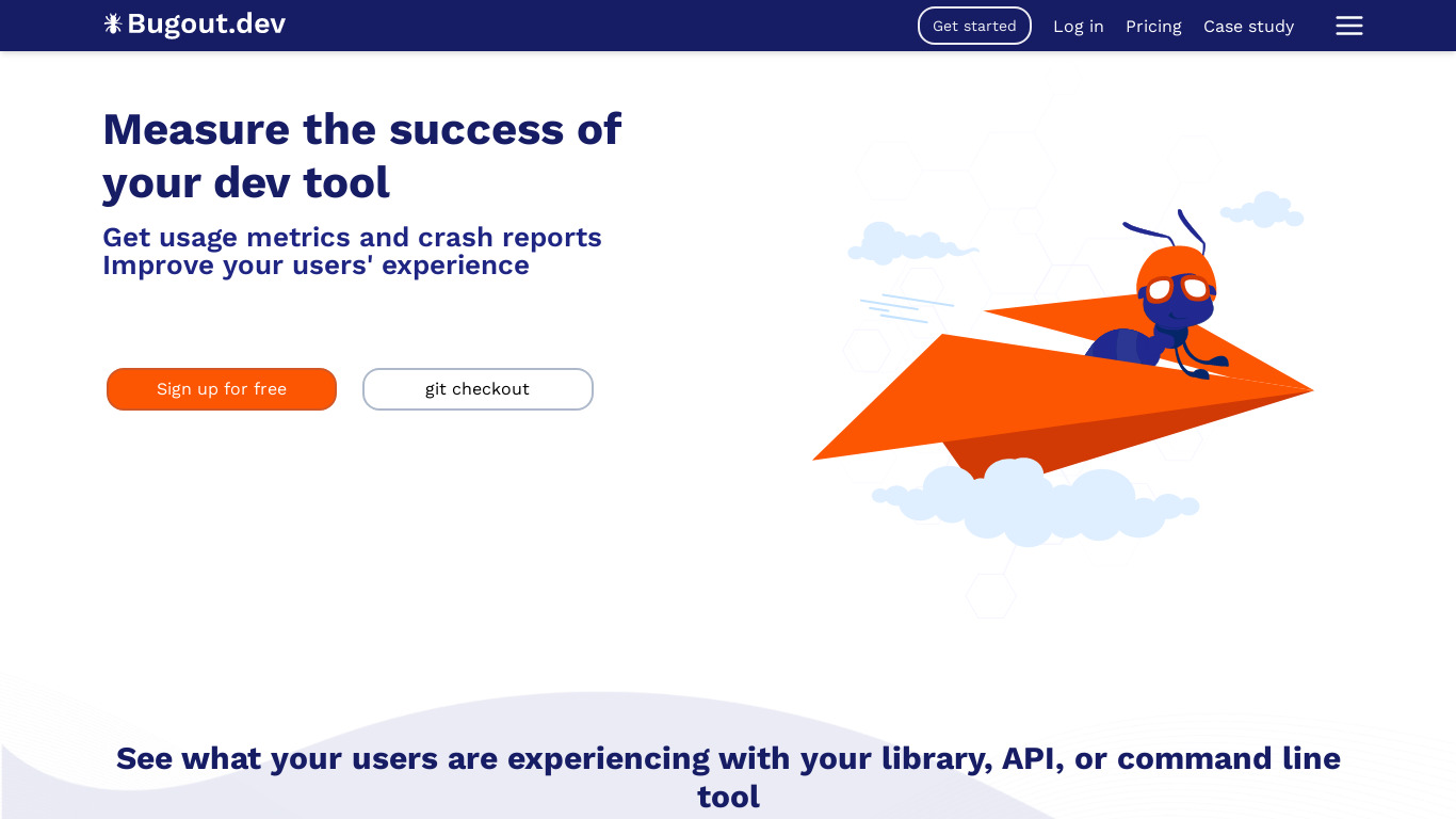 Bugout Landing page