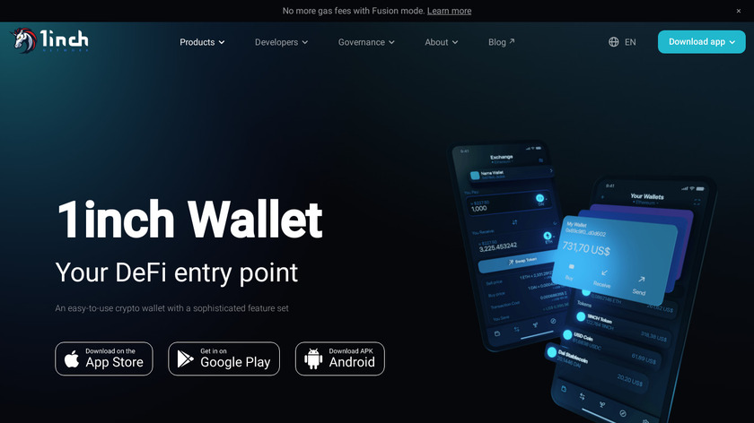 1inch Landing Page