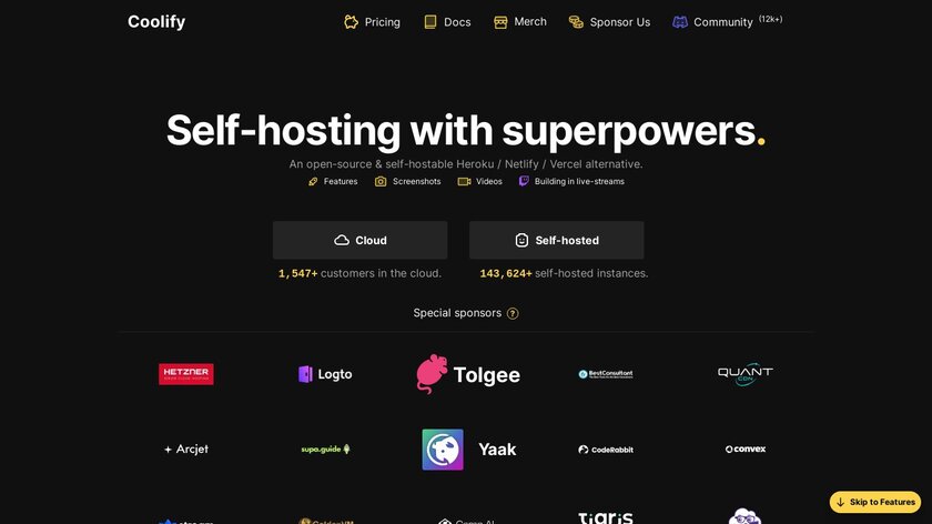 Coolify Landing Page
