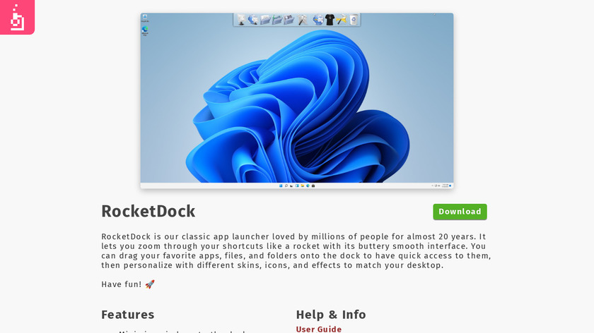 RocketDock Landing Page