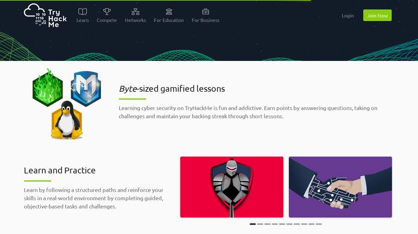 TryHackMe Landing Page