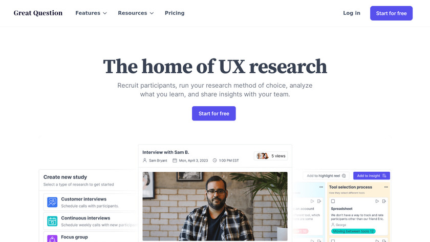 Great Question Landing Page