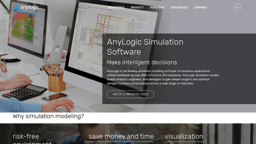 AnyLogic Landing Page