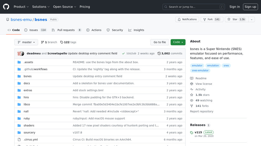 BSNES Landing Page
