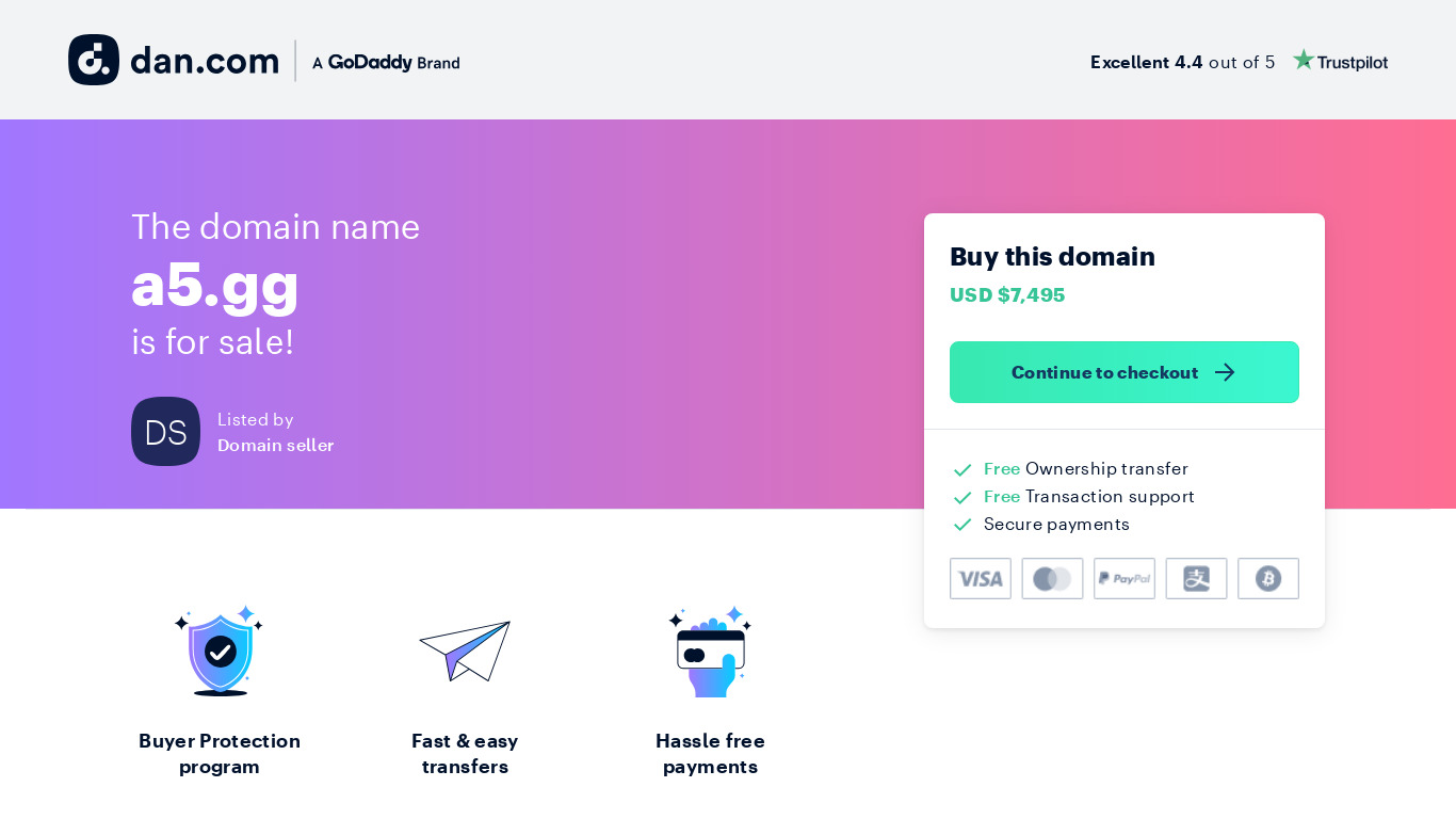A5 Landing page