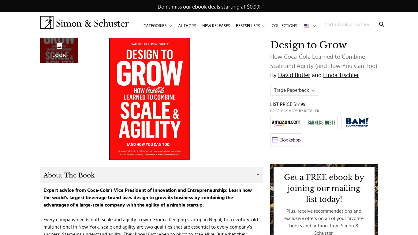 Design to Grow Landing page