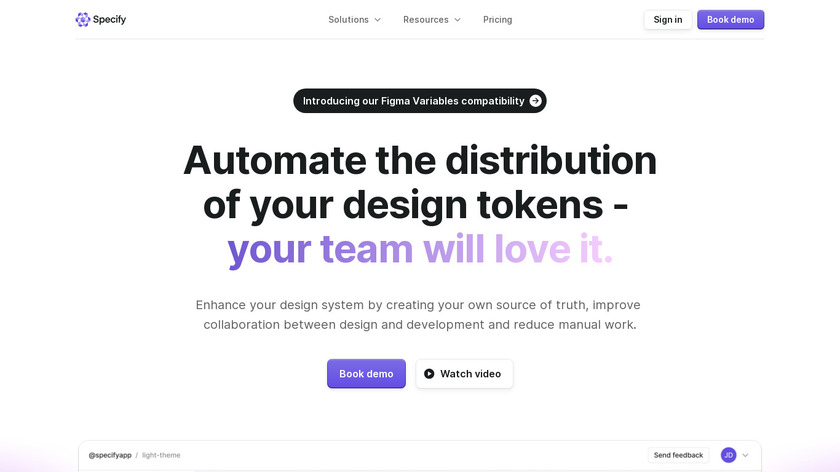 Specify App Landing Page