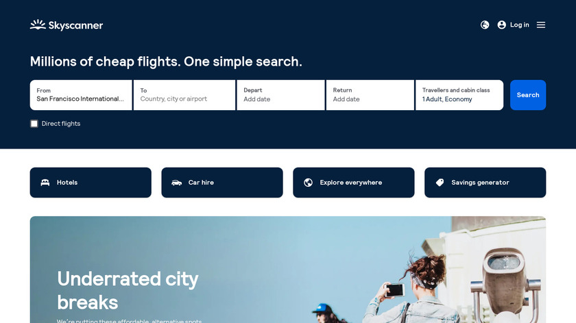 Skyscanner.net Landing Page Skyscanner.net Landing Page