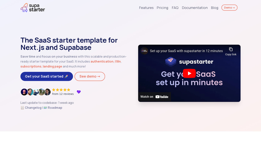 supastarter Landing Page