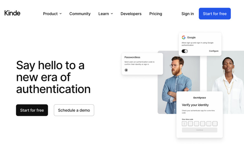 Kinde Landing Page