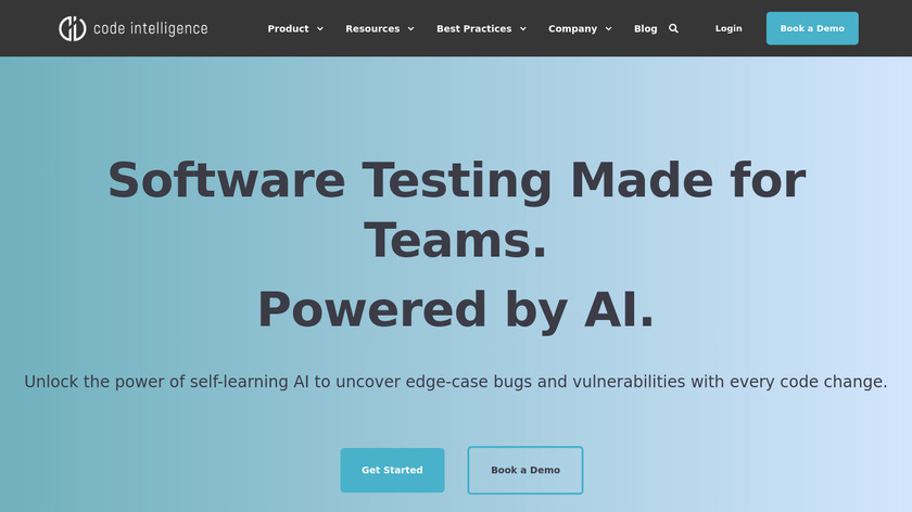 Code Intelligence Landing Page