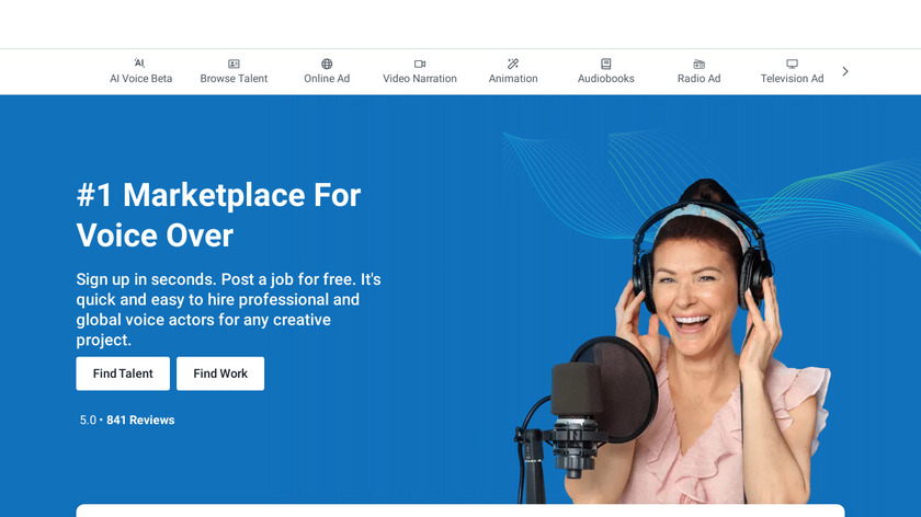Voices.com Landing Page Voices.com Landing Page