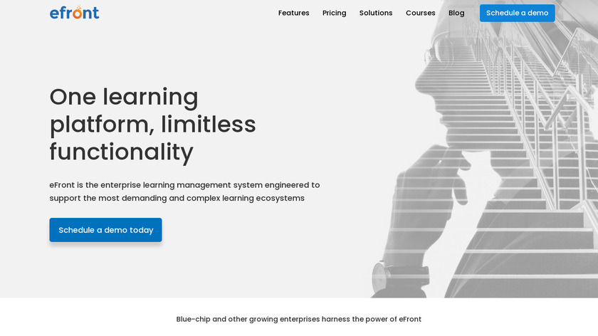 eFront Landing Page