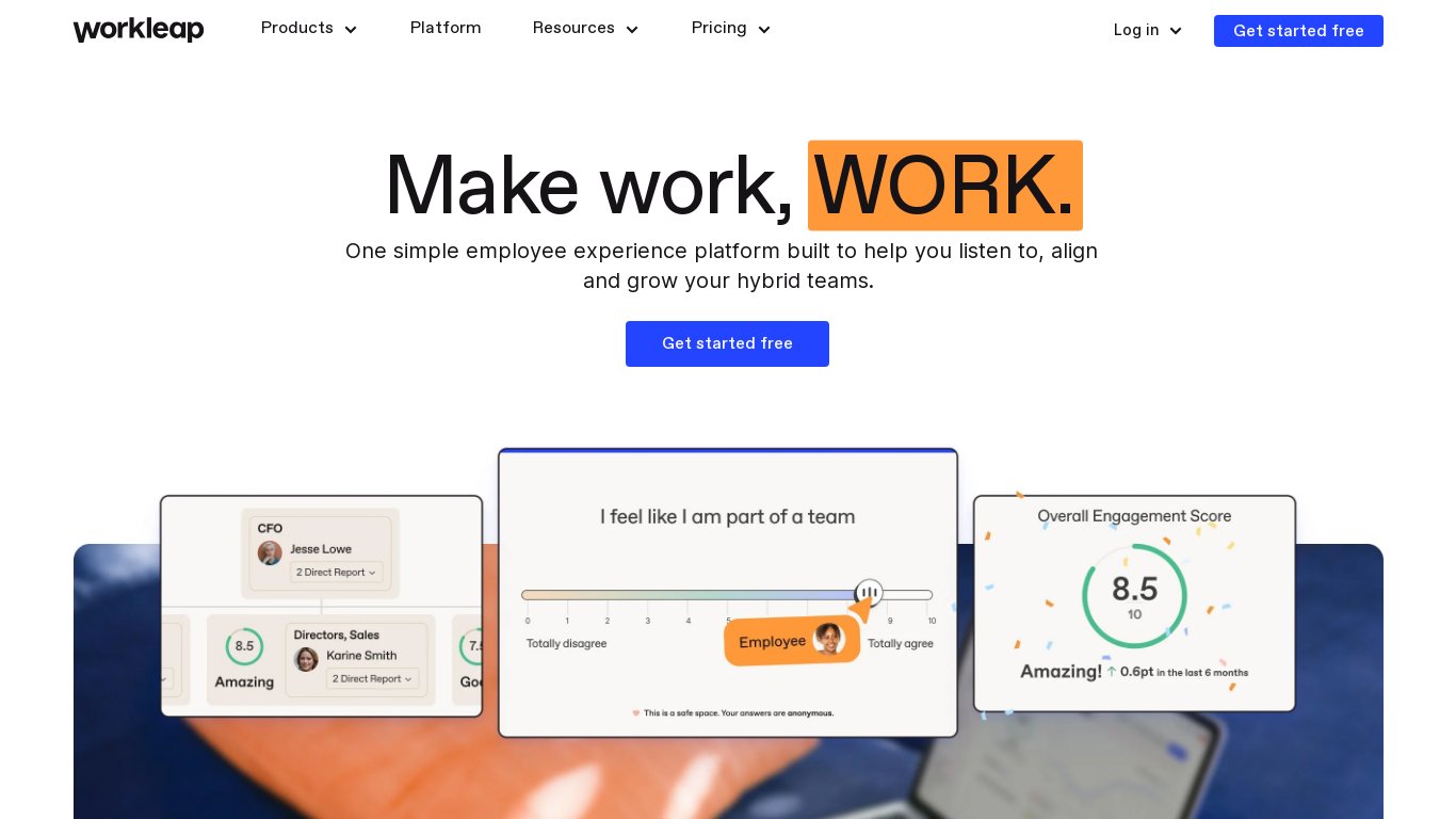 Workleap Landing page