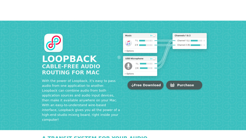 Loopback by RogueAmoeba Landing Page