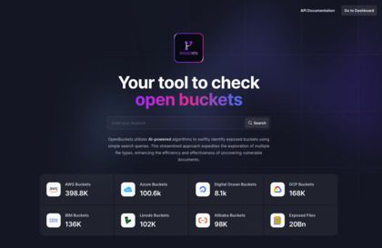 OpenBuckets.io screenshot