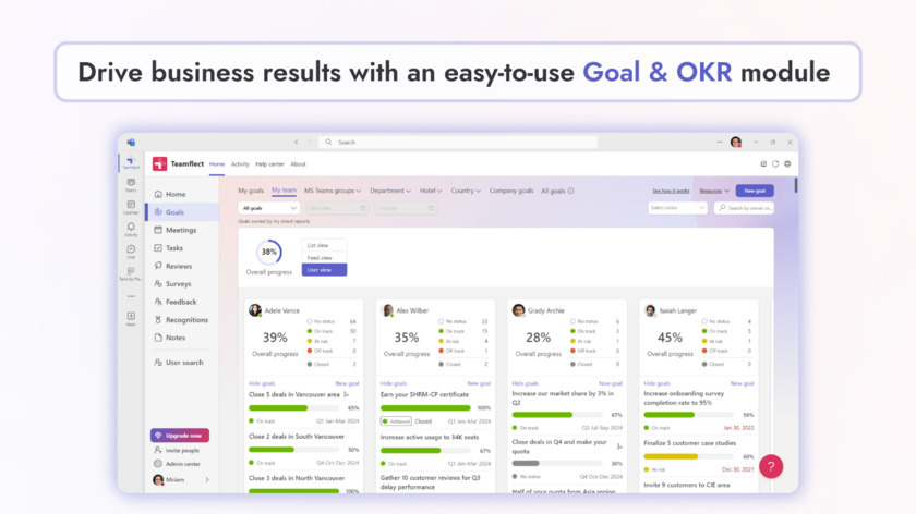 Teamflect Goal & OKRs Teamflect Goal & OKRs