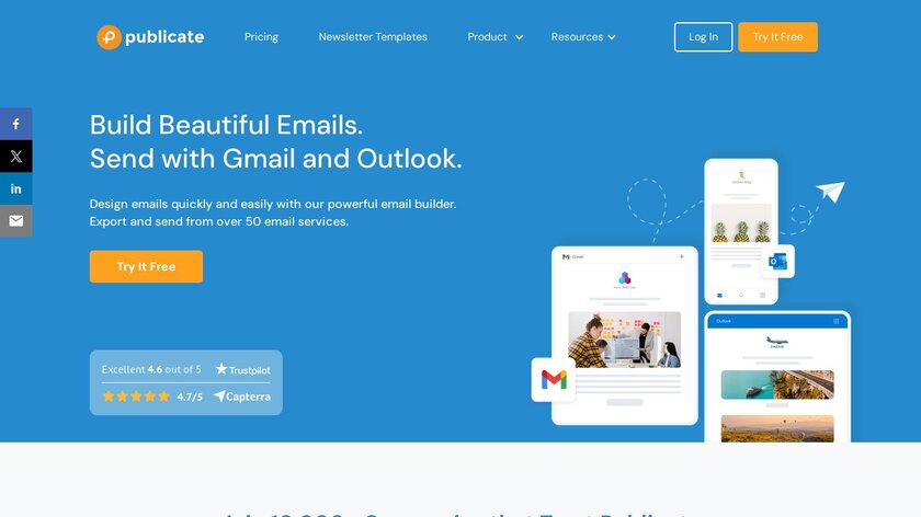 Publicate Landing Page