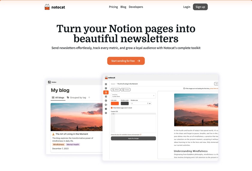 Notocat Notocat landing page Notocat Notocat landing page