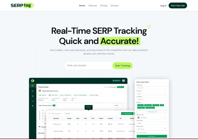SERPtag Landing Page SERPtag Landing Page