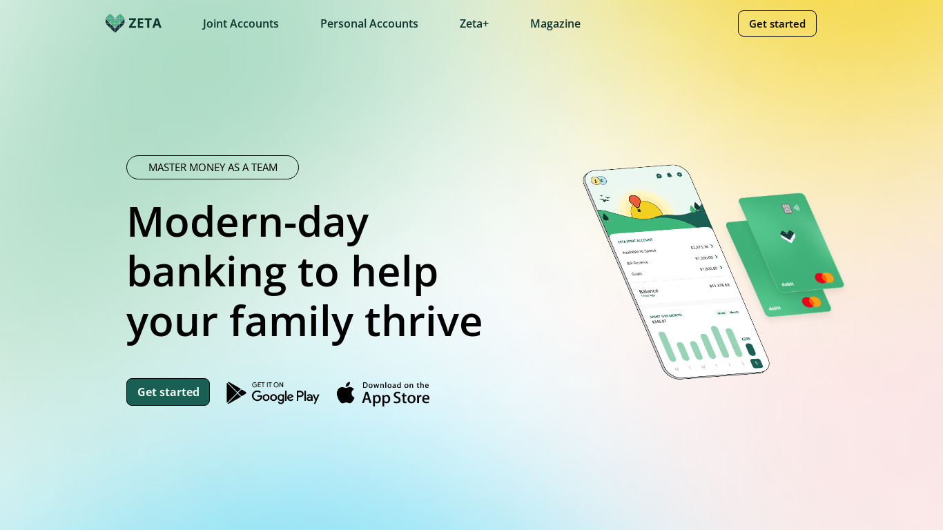 Zeta Landing page