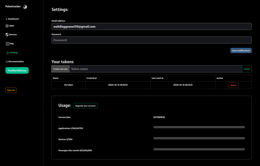 Pulsetracker Pulsetracker dashboard Pulsetracker Pulsetracker dashboard