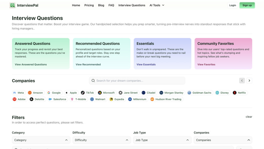 InterviewPal Landing Page InterviewPal Landing Page