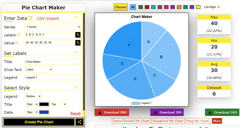 Pie Chart Maker Home Screen Pie Chart Maker Home Screen