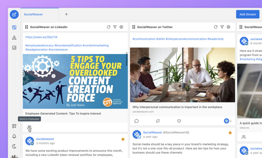 SocialWeaver Content Amplification SocialWeaver Content Amplification