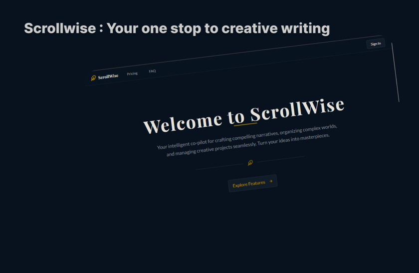 ScrollWise Landing Page