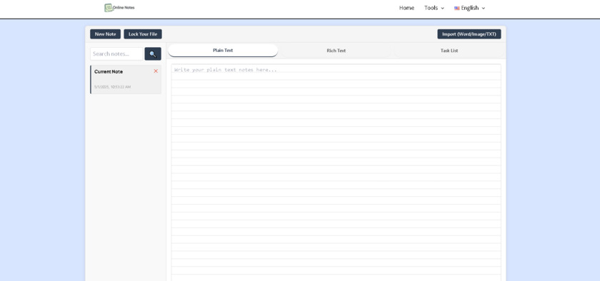 Online Notes Landing Page Online Notes Landing Page