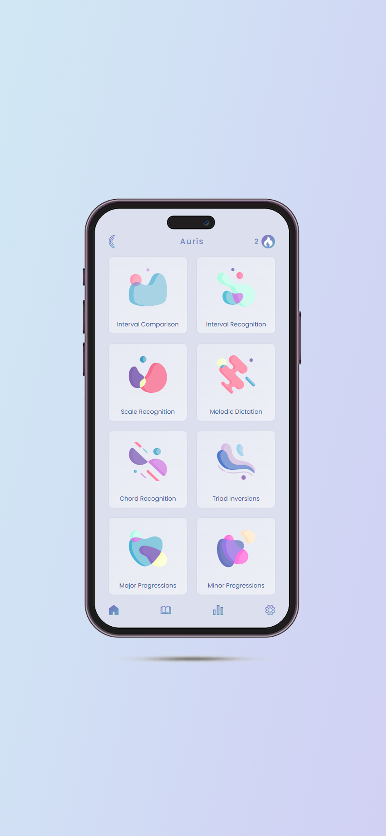 Auris Ear Training App Home - iOS APP