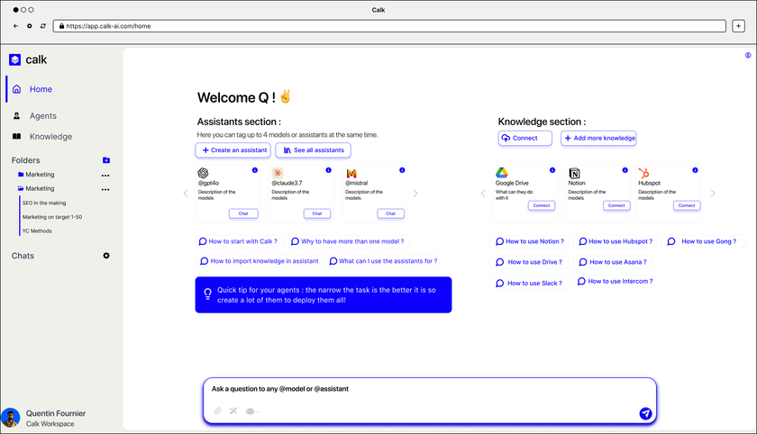 Calk AI Homepage app Calk AI Calk AI Homepage app Calk AI