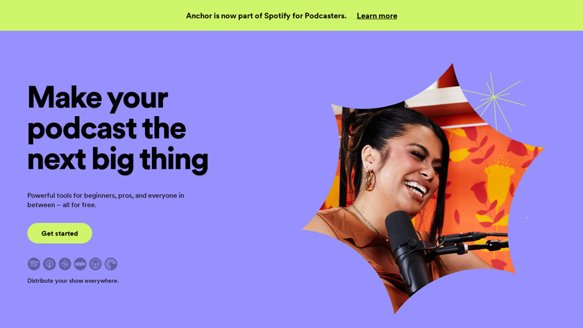 Anchor.fm Landing Page
