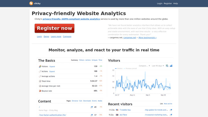 Clicky Landing Page